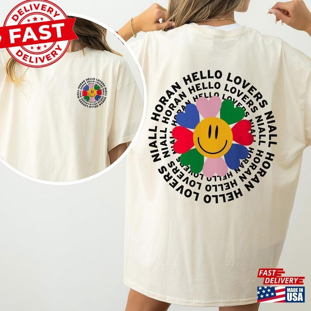 2 Sided Smiling Flower Niall Horan Shirt Hello Lovers T-Shirt Album Gift